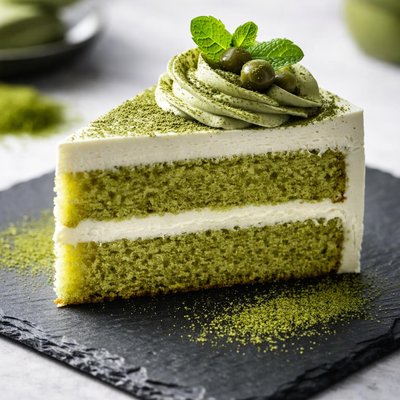 Green tea cake