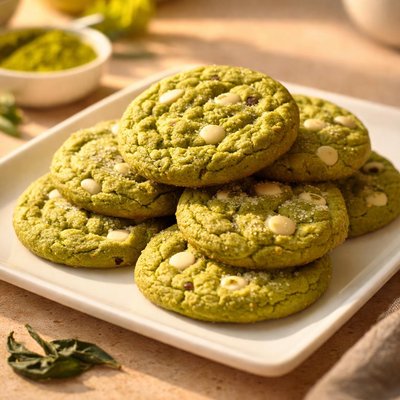 Green tea cookies