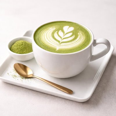 Green tea with milk