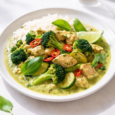 Green thai chicken curry