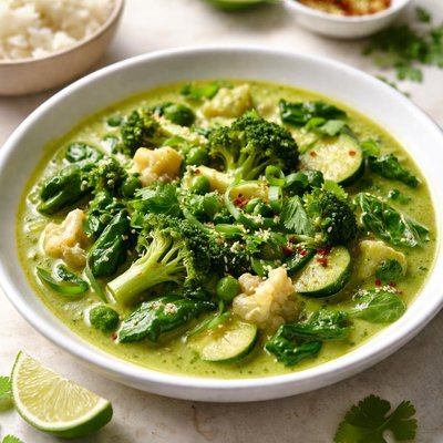 Green vegetable curry