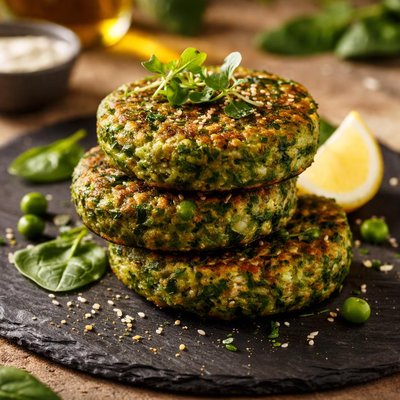 Green vegetable patty