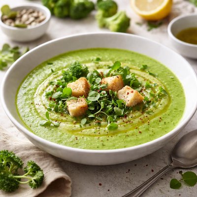 Green vegetable soup