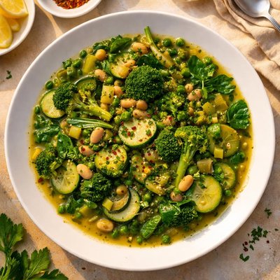 Green vegetable stew
