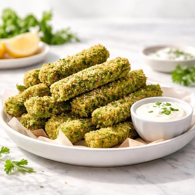 Green vegetable sticks