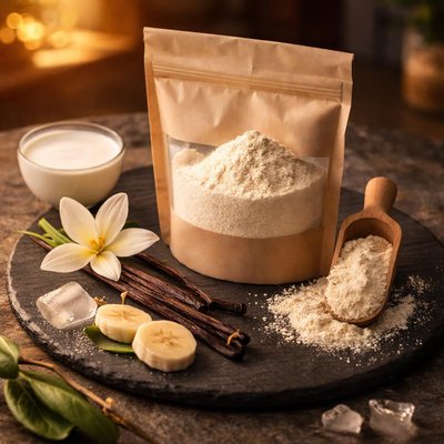 Greenwise vanilla protein powder