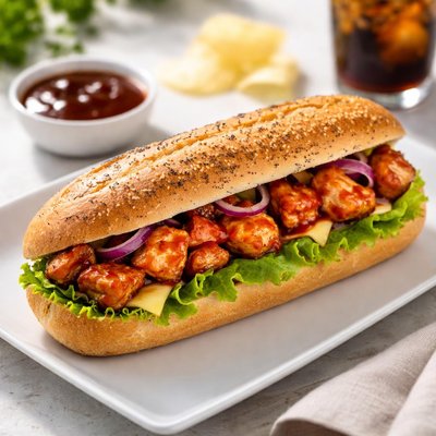 Greggs  barbeque chicken bagueta