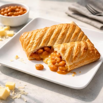 Greggs cheese and bean melt