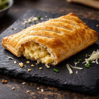Greggs cheese and onion pasty