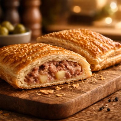 Greggs corned beef bake