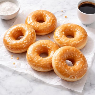 Greggs glazed doughnuts
