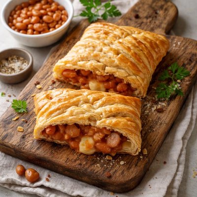 Greggs sausage bean and cheese melt