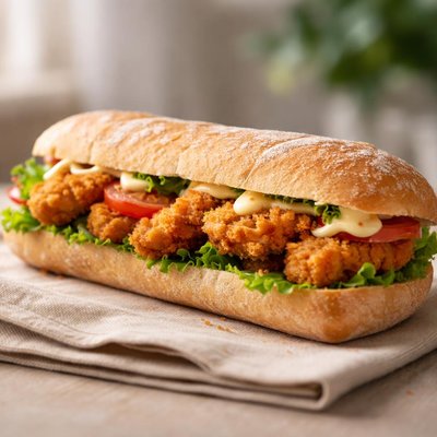 Greggs southern chicken bagueta