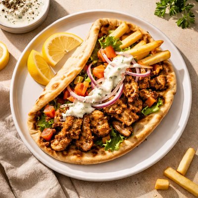 Griik pita opson gyros pork