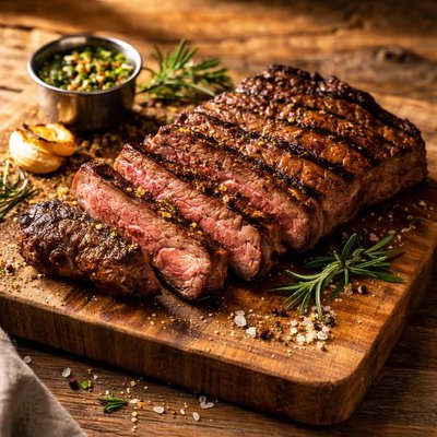 Grill angus sirloin steak
