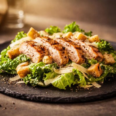 Grill chicken caesar salad