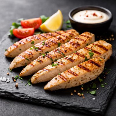 Grill chicken strips