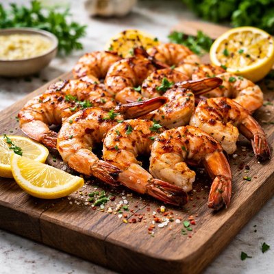 Grill shrimp