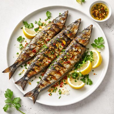 Grilled baracuda