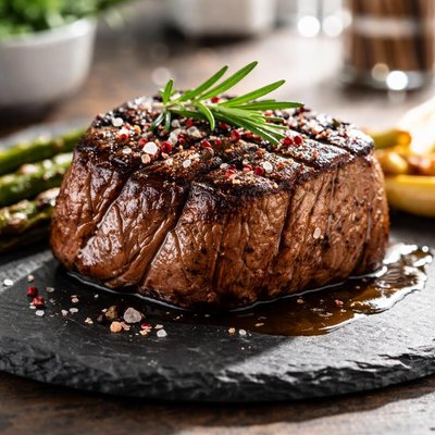 Grilled beef fillet