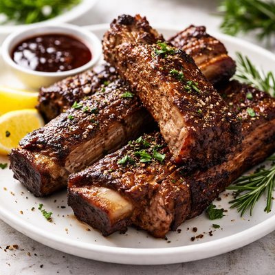 Grilled beef ribs