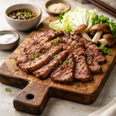 Grilled beef sabu sabu