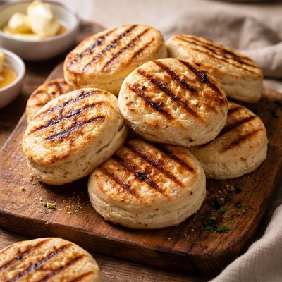 Grilled biscuits