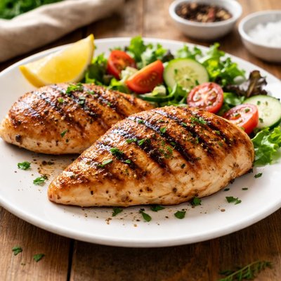 Grilled boneless chicken breast