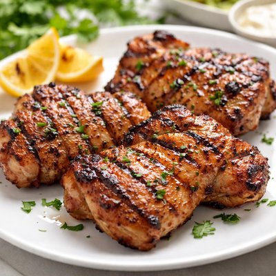 Grilled boneless chicken thigh
