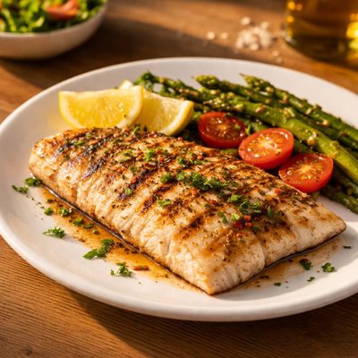 Grilled boneless fish