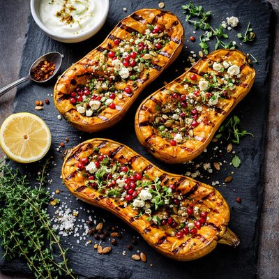 Grilled butternut