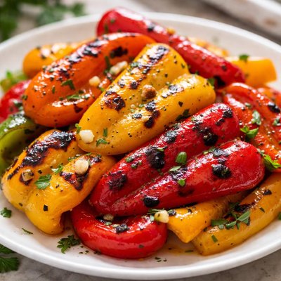 Grilled capsicum