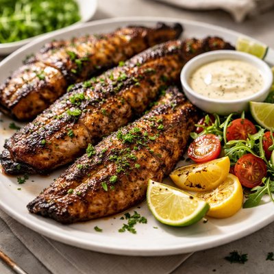 Grilled catfish