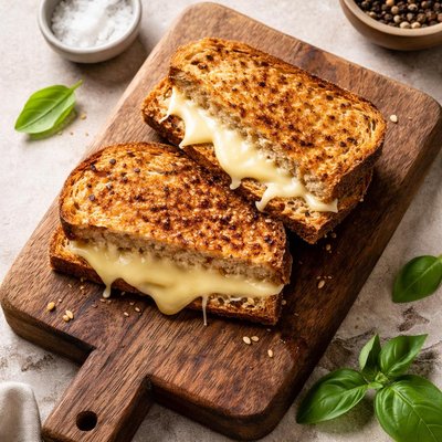 Grilled chees on whole grain bread