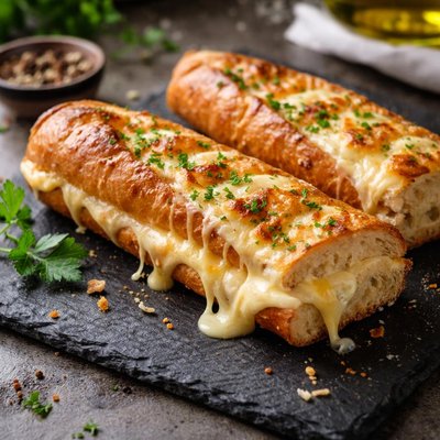 Grilled cheese baguette