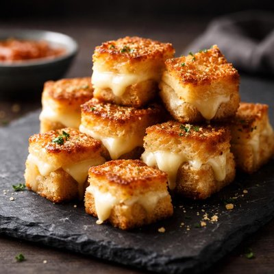 Grilled cheese cubes