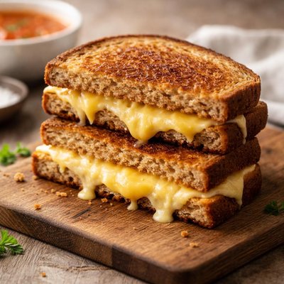 Grilled cheese sandwich on whole wheat