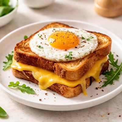 Grilled cheese with fried egg