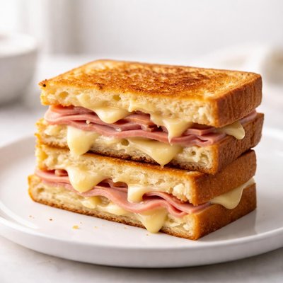 Grilled cheese with ham