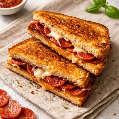 Grilled cheese with pepperoni