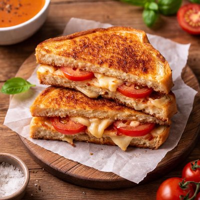 Grilled cheese with tomato