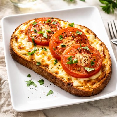 Grilled cheese with tomato on sourdough toast