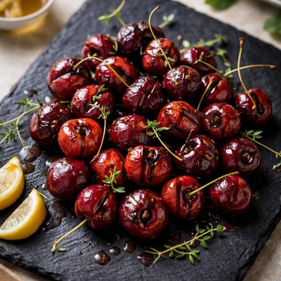 Grilled cherries