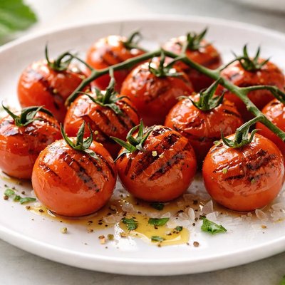 Grilled cherry tomatoes