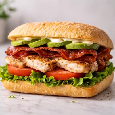Grilled chicken blt sandwhich