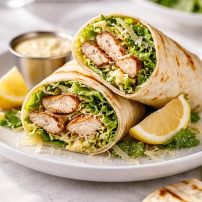 Grilled chicken caesar wrap