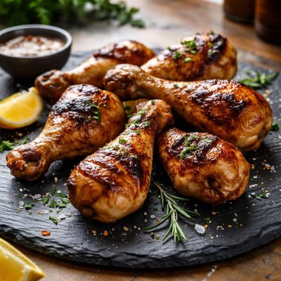 Grilled chicken drumbstick