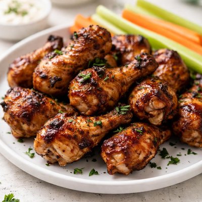 Grilled chicken drumettes