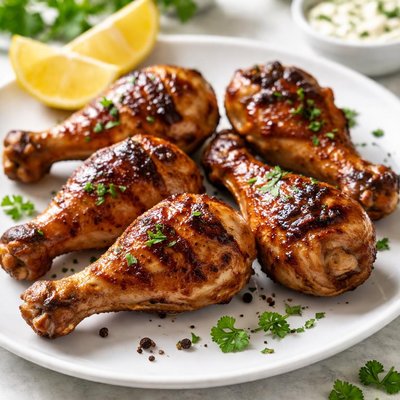 Grilled chicken drumstick
