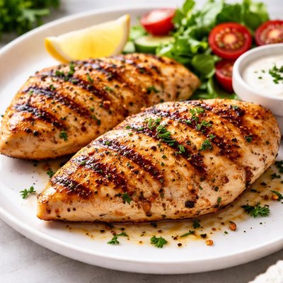 Grilled chicken fillet